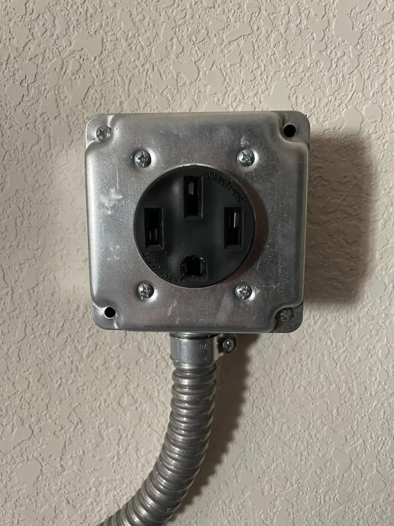 NEMA 14-50 outlet installed for Electrical Panel Upgrade in Tamarac